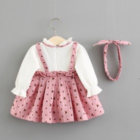 فستان بناتي مع بكلة