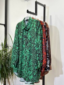 قميص صيفي معرق,, فضفاض (SH-00300)