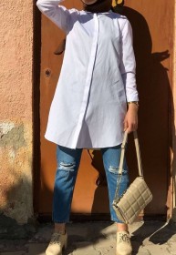 قميص رسمي ساده ~ كتّان (SH-00309)