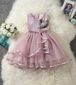 بدلة بناتي نفاش مع ردة أمامية