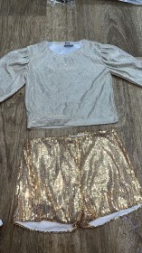 طقم مناسبات تنورة لميع