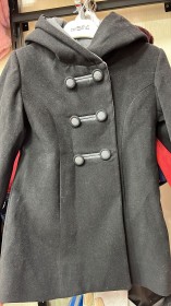 جاكيت جوخ أسود مع طاقية