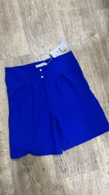 شورت بناتي خصر عالي سادة