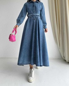 ID-01016  فستان جيينز