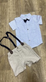 طقم شورت وقميص مع شيالات