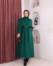 فستان جوخ فضفاض ~ شتوي (ID-00820)