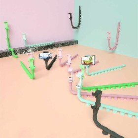 cute worm lazy holder