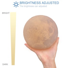 قمر مضيء مع سماعة