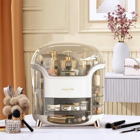 منظم مكياج مع دفة علوية