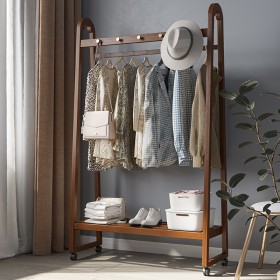 ستاند ملابس مع رف سفلي